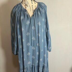 Sonoma x Lauren Lane Blue Dress Large